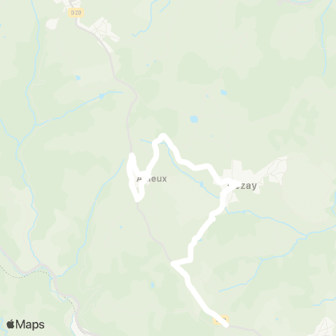 ARA Cars Région Loire Cezay - St-Martin-la-S. - Ailleux map