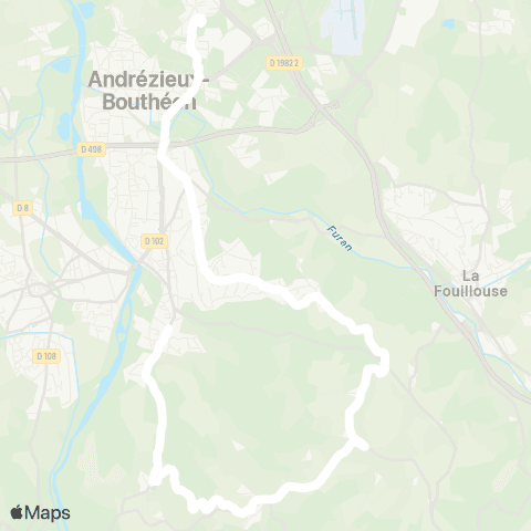 ARA Cars Région Loire St Just St Rambert - Andrézieux map