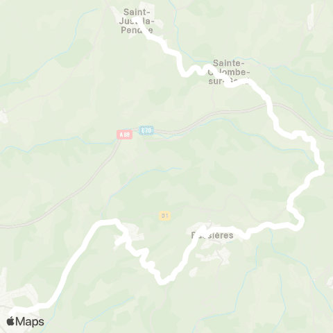 ARA Cars Région Loire St-Just-la-P-Balbigny map