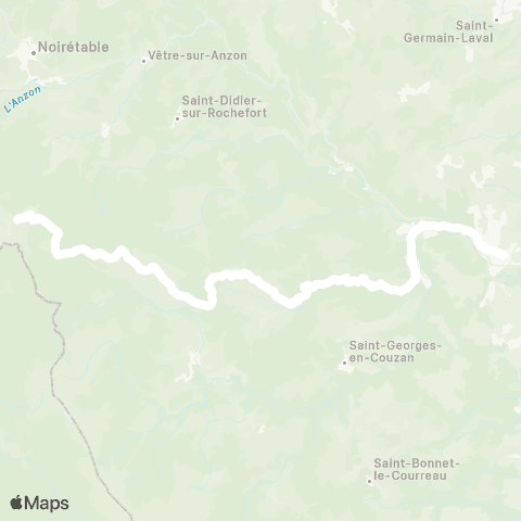 ARA Cars Région Loire Jeansagnière-Boën map