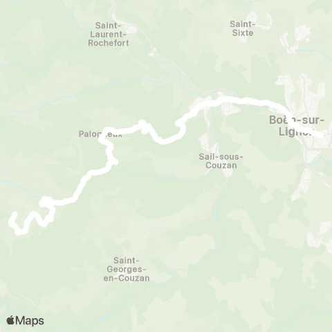 ARA Cars Région Loire St-Just-en-Bas-Boën map