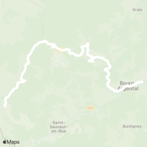 ARA Cars Région Loire St Régis-du-Coin - Bourg-Argental map