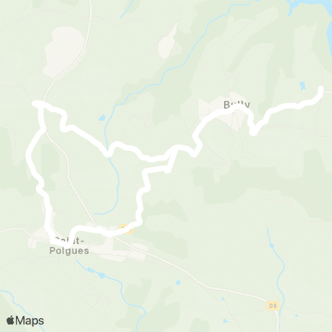 ARA Cars Région Loire Bully-St-Polgues map