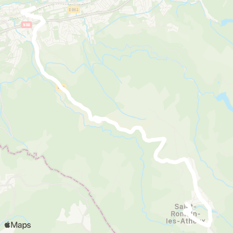 ARA Cars Région Loire St-Romain-les-A. - Chambon-F. map