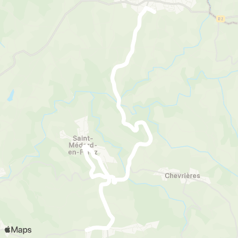 ARA Cars Région Loire Saint-Médard-F. - Chazelles-sur-l map