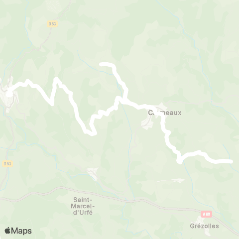 ARA Cars Région Loire Crémeaux - St Just en Chevalet map