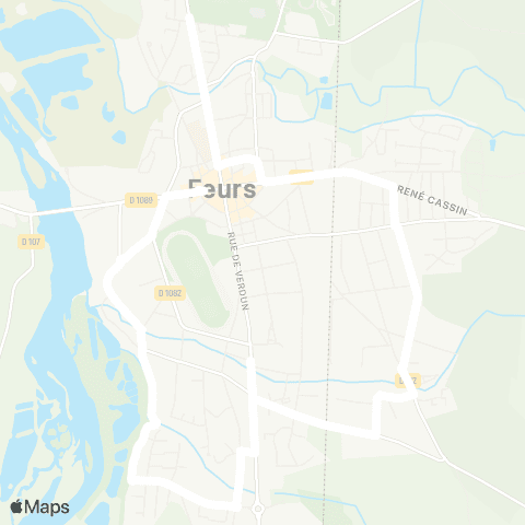 ARA Cars Région Loire Feurs - Feurs map