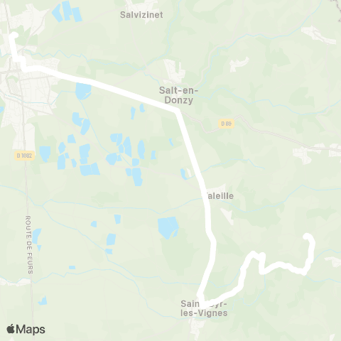 ARA Cars Région Loire Valeille - Feurs map