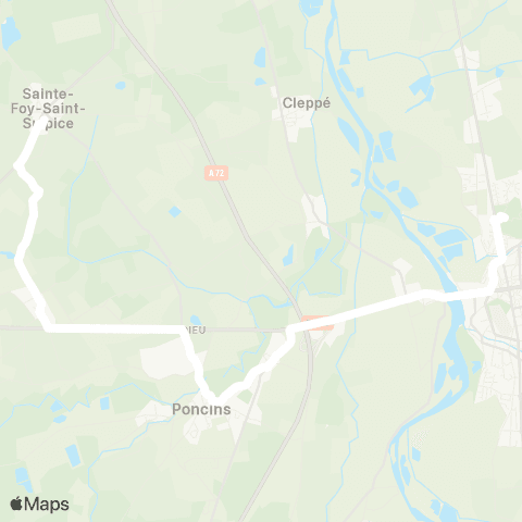 ARA Cars Région Loire Cleppé - Feurs map