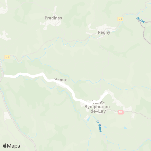 ARA Cars Région Loire Neaux-Lay map