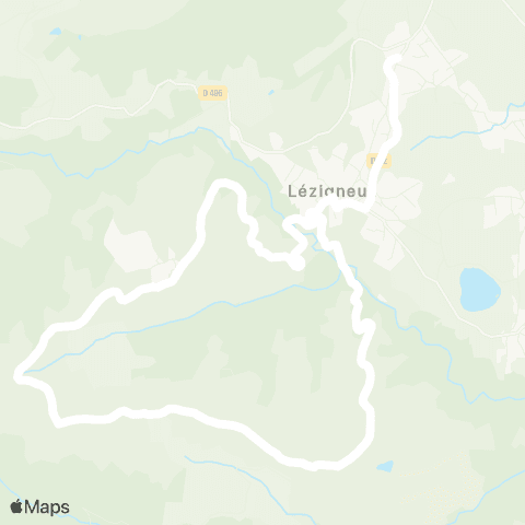 ARA Cars Région Loire Lézigneux - Lézigneux map