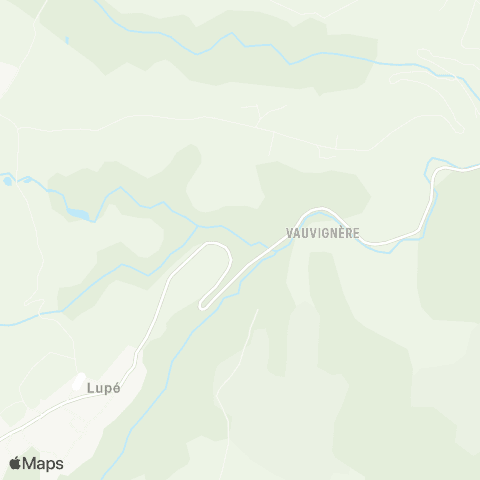 ARA Cars Région Loire Lupé - Lupé map