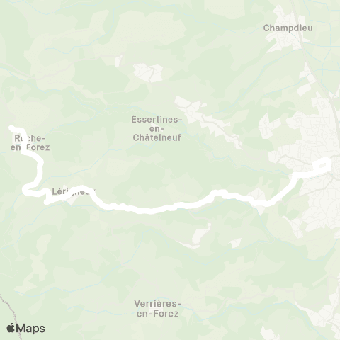 ARA Cars Région Loire Roche (la Marêche) - Montbrison map