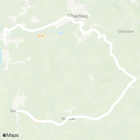 ARA Cars Région Loire Pouilly-sous / Charlieu - Vougy map