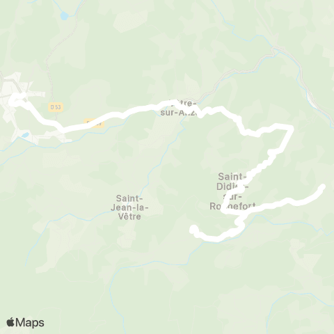 ARA Cars Région Loire St-Didier / Rochefort-Noirétable map