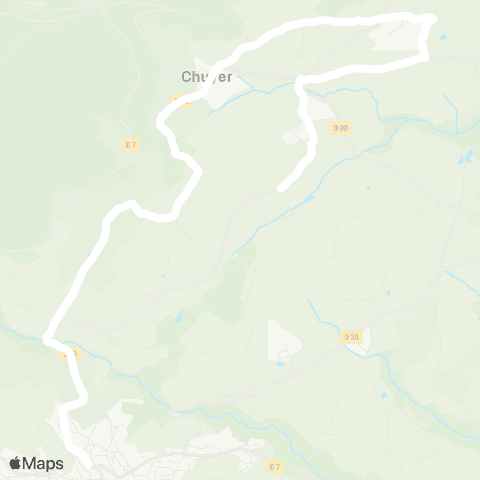 ARA Cars Région Loire Chuyer - Pélussin map