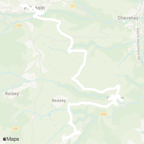 ARA Cars Région Loire Lupé - Pélussin map