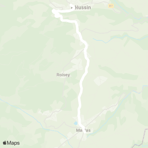 ARA Cars Région Loire Maclas - Pélussin map