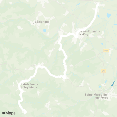 ARA Cars Région Loire Marols-Précieux map