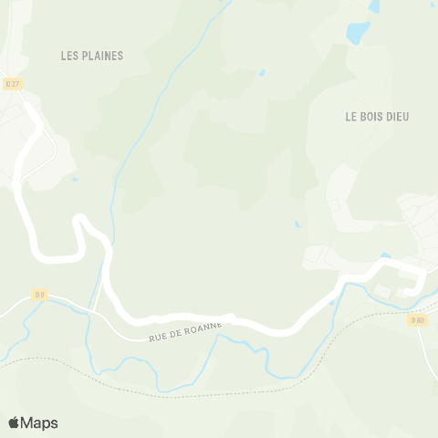 ARA Cars Région Loire Pradines - Régny map