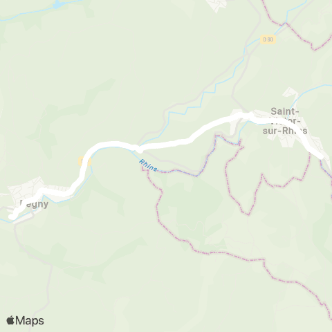 ARA Cars Région Loire St-Victor / Rhins - Régny map