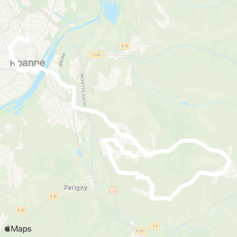 ARA Cars Région Loire Pradines - Roanne map