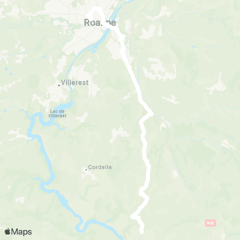 ARA Cars Région Loire St-Priest-la-R. - Roanne map