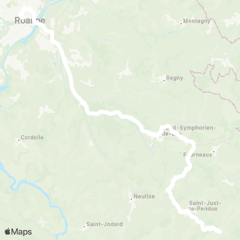 ARA Cars Région Loire Ste-Colombe / G. - Roanne map