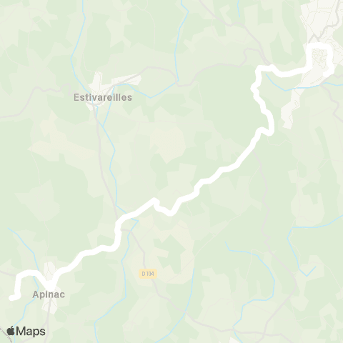 ARA Cars Région Loire Apinac - St Bonnet le Château map