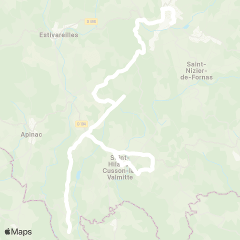 ARA Cars Région Loire Merle Leignec - St-Bonnet-le-Ch map