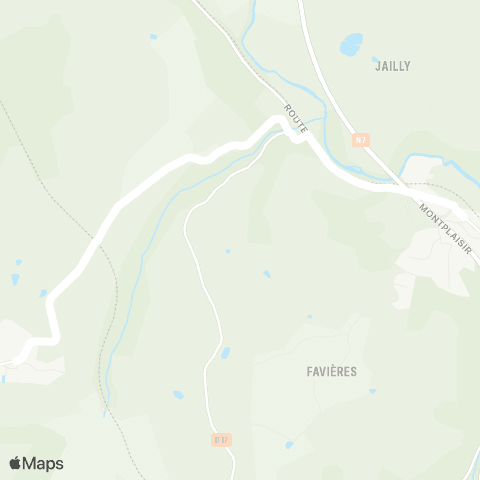 ARA Cars Région Loire St-Cyr-de-Favières - St-Cyr-de-F. map