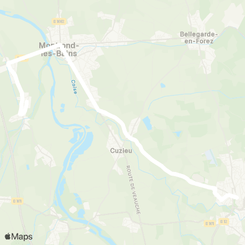 ARA Cars Région Loire Boisset les Montrond - St-Galmier map