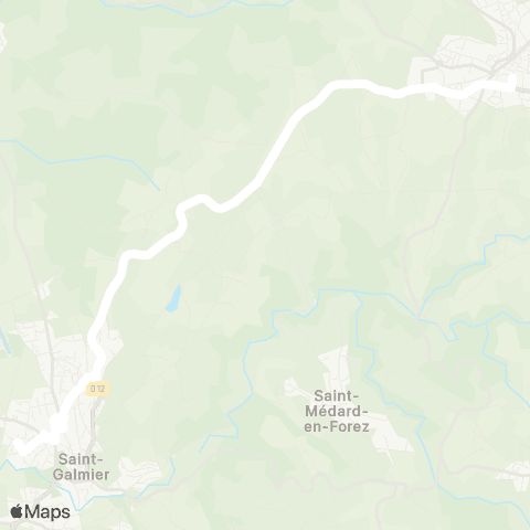 ARA Cars Région Loire Chazelles / l-St-Galmier map