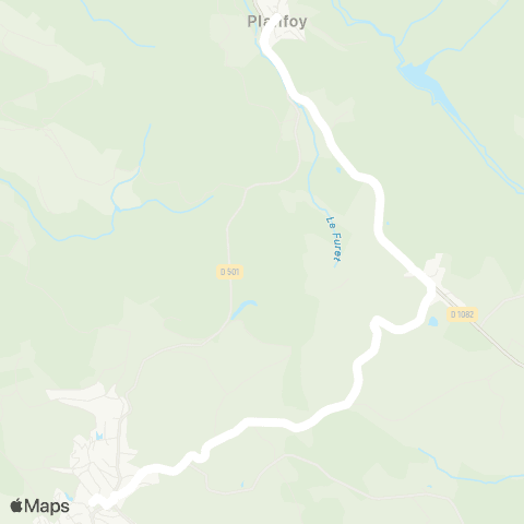 ARA Cars Région Loire Planfoy - St-Genest-Malifaux map