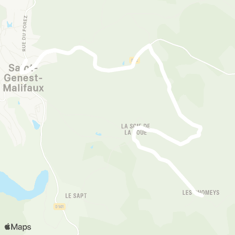 ARA Cars Région Loire St-Genest-M. - St-Genest-M. map