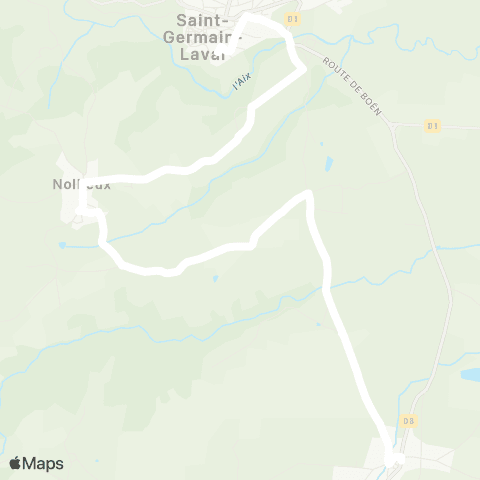 ARA Cars Région Loire Bussy-A. - St-Germain-l. map