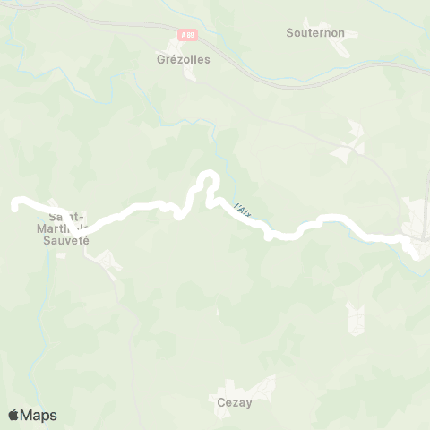 ARA Cars Région Loire St-Martin-la-S-St-Germain Laval map