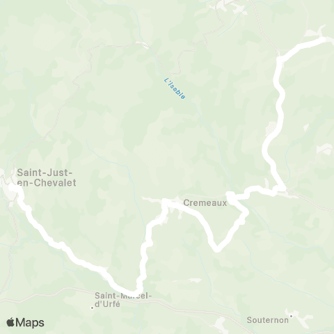 ARA Cars Région Loire St-Jean-St-McE - St-Just-Ch map