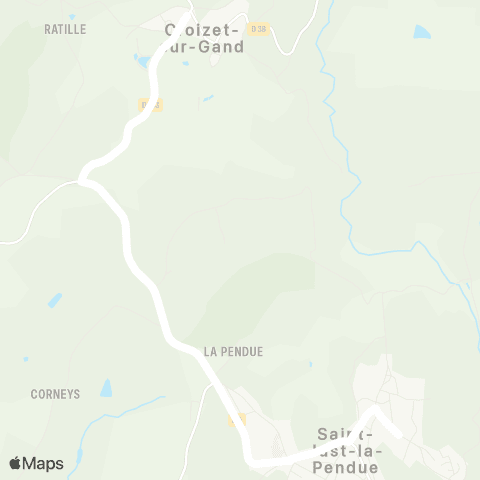 ARA Cars Région Loire Croizet / Gand-St-Just-la-Pendue map