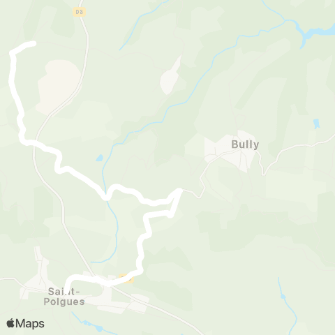 ARA Cars Région Loire Bully-St-Polgues map