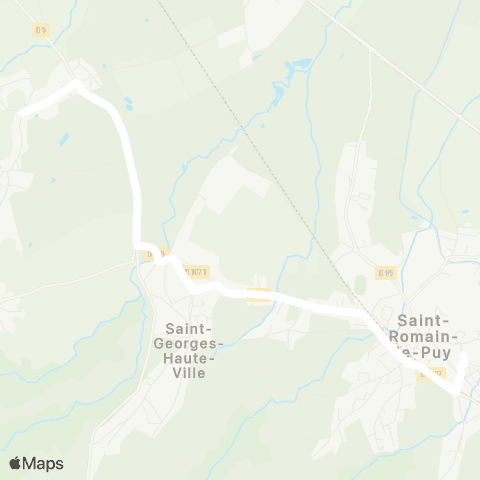 ARA Cars Région Loire St Thomas la G - St Romain le Puy map