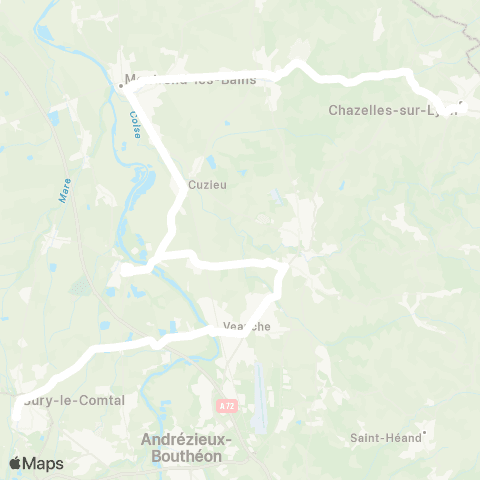 ARA Cars Région Loire Bellegarde-en-F-Sury-le-C map