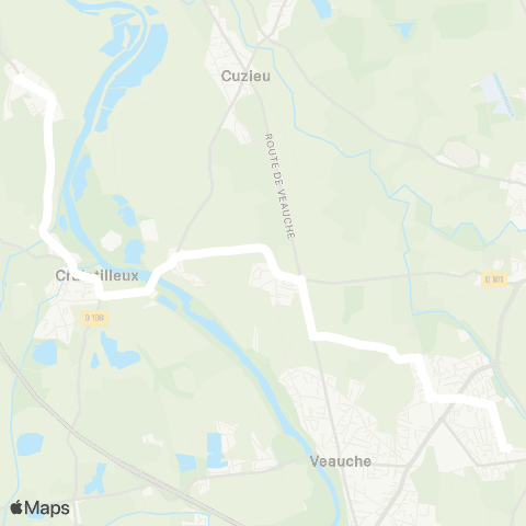 ARA Cars Région Loire Unias - Veauche map