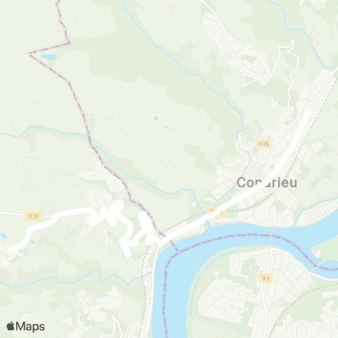 ARA Cars Région Loire Vérin - Condrieu map