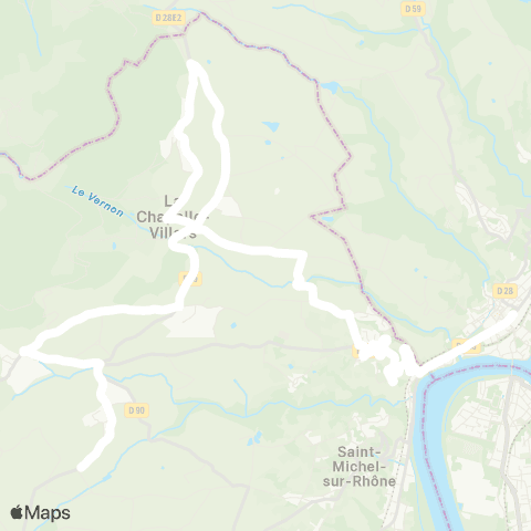 ARA Cars Région Loire Chuyer - Condrieu map