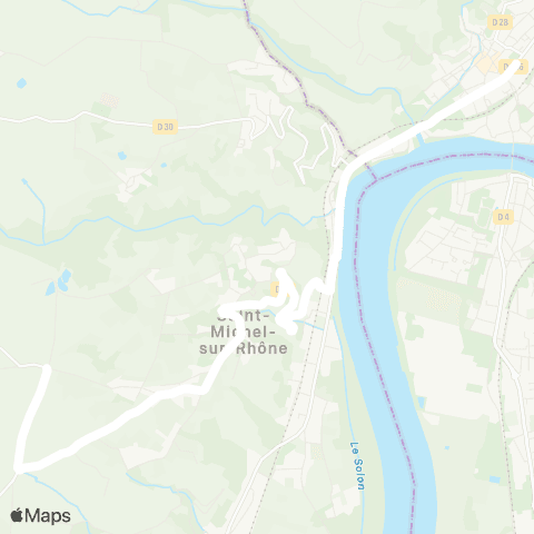 ARA Cars Région Loire St-Michel-sur-Rhone - Condrieu map