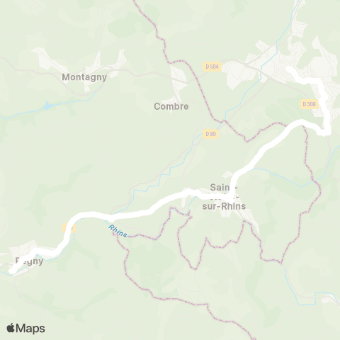 ARA Cars Région Loire Régny - Thizy-les-Bourgs map