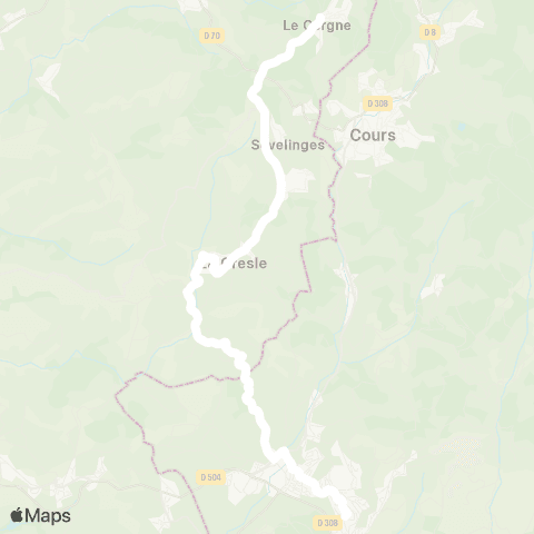 ARA Cars Région Loire (le) Cergne - Thizy-les-Bourgs map