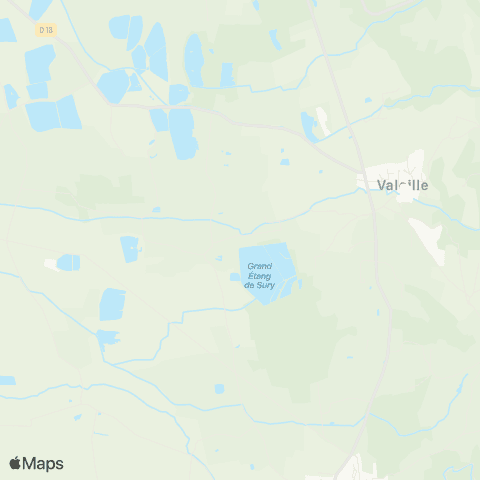 ARA Cars Région Loire Valeille - Valeille map