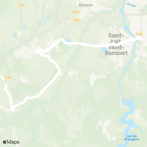 ARA Cars Région Loire St-Marcellin-en-Forez - St-Just-St-Rambert map